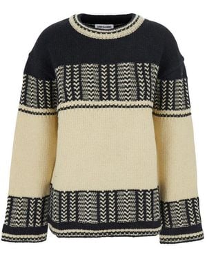 Low Classic Knitted Crew Neck Jumper - Black