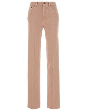 Chloé Straight High Rise Jeans - White