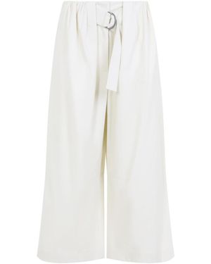 Loewe Ivory Relaxed Flat Front Pants - White