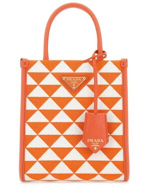 Prada Symbole Mini Crossbody Bag - Orange