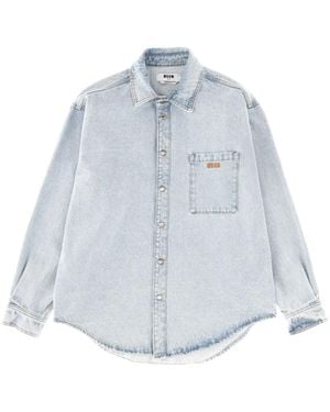 MSGM Logo Shirt - Blue