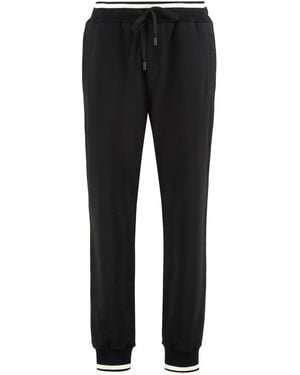 Dolce & Gabbana Solid Slim Sweatpants - Black