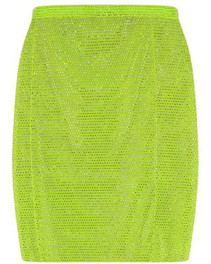 Santa Brands Embellished Mini Skirt - Green
