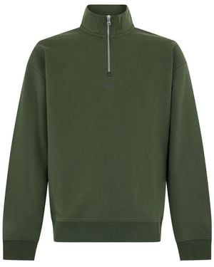 HUGO Mock Collar Sweatshirt - Green