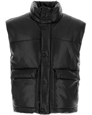 Nanushka Synthetic Leather Jovan Padded Jacket - Black