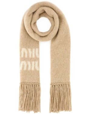 Miu Miu Scarves And Foulards - Natural