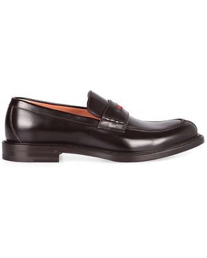 Gucci Leather Loafers - Brown