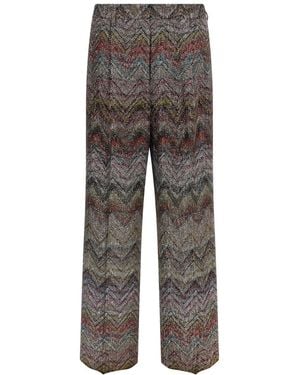 Missoni Zigzag Sequin Pants - Gray