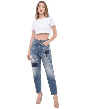 DSquared² Straight High Rise Jeans - Blue