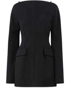 Sportmax Boat Neck Mini Dress - Black