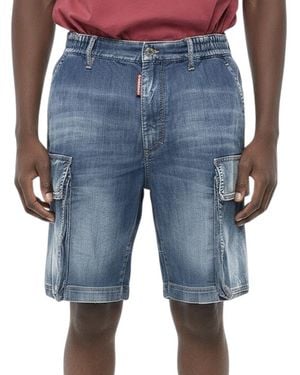 DSquared² Loose Cargo Shorts - Blue