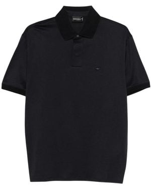 Emporio Armani Shirt Collar Polo - Black