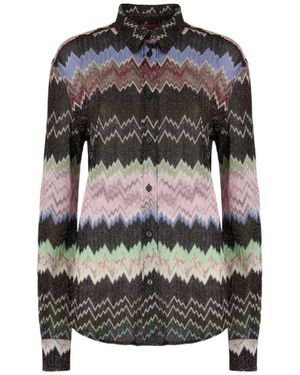 Missoni Regular Printed Shirt - Black