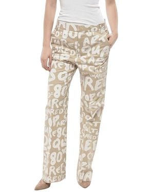 DSquared² Straight Fit Pants - Natural
