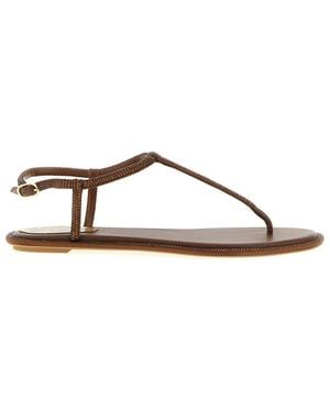 Rene Caovilla Diana Sandals - Brown
