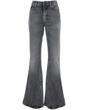 Acne Studios Bootcut High Rise Jeans - Grey