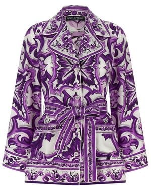 Dolce & Gabbana Pajama Shirt - Purple