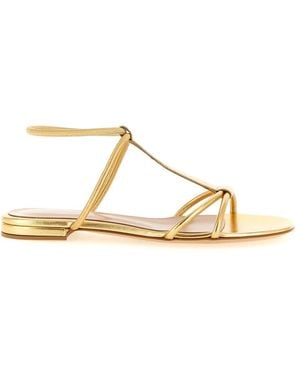 Gianvito Rossi Ankle Strap Sandals - Natural