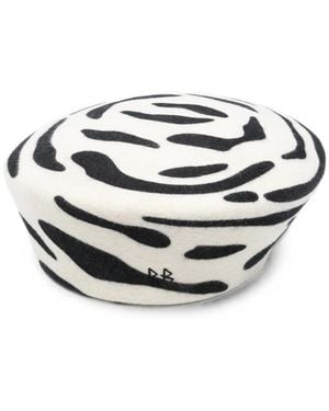 Ruslan Baginskiy Animal Print Pillbox Hat - Metallic
