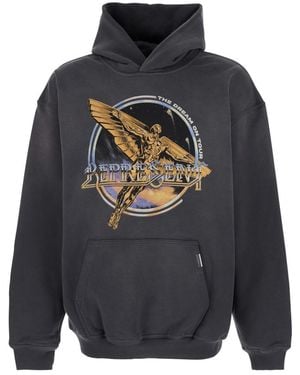 Represent Graphic Logo Hoodie - Gray
