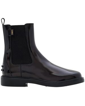 Tod's Leather Chelsea Boots - Black