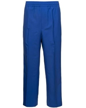 Gucci Interlocking-G Wide-Leg Pants - Blue