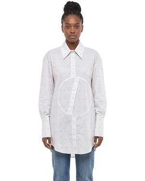 Off-White c/o Virgil Abloh Oversized Logo Shirt - White