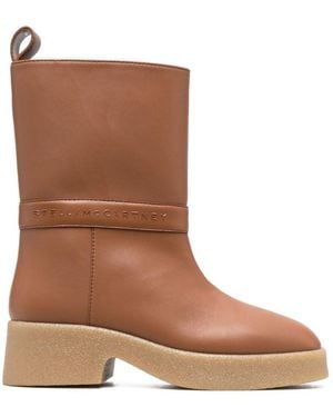 Stella McCartney Logo Skyla Boots - Brown