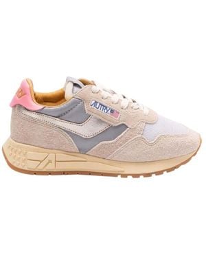 Autry Multi Color Color-Block Reelwind Sneakers - White
