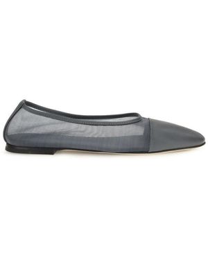 Dear Frances Mesh Ballet Flats - White