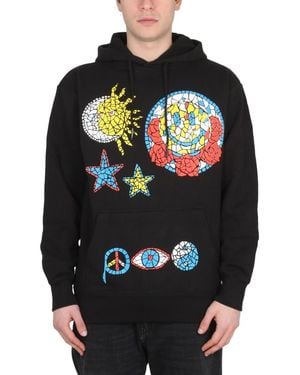 Market Graphic Hood Sweatshirt - Black