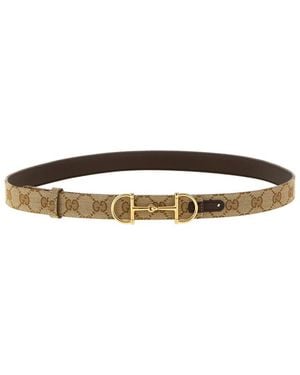 Gucci Reversible Logo Belt - White