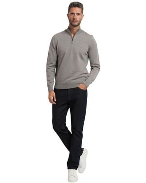 BOSS Half Zip Sweater - Gray
