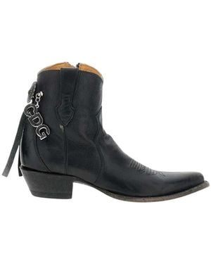 Comme des Garçons Solid Pointed Toe Boots - Black