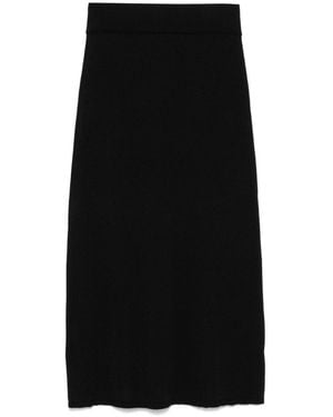 TOTEME Knitted Long Skirt - Black