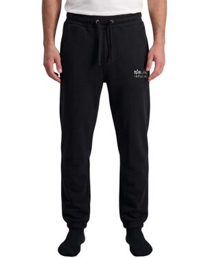 Alpha Industries Logo Track Pants - Black