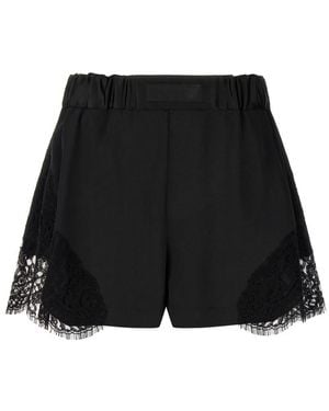 Versace Lace Insert Shorts - Black