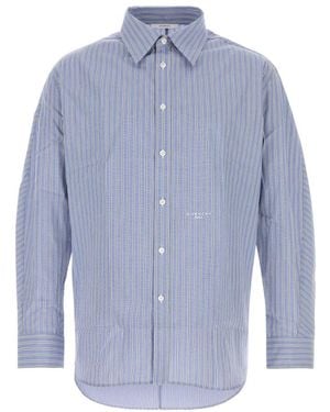 Givenchy Logo Stripes Shirt - Blue