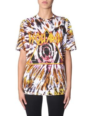 DSquared² Graphic Crew Neck T-Shirt - White