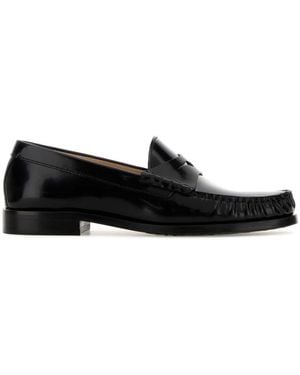 Stuart Weitzman Slip On Loafers - Black