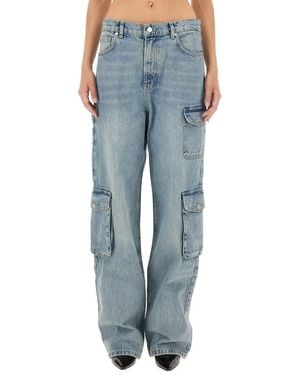 Moschino Loose Mid Rise Jeans - Blue