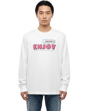 DSquared² Full Sleeves T-Shirt - White