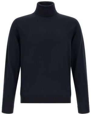 Zanone Turtle Neck Sweater - Blue