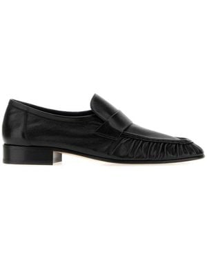 The Row Solid Loafers - Black