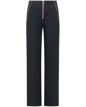 The Seafarer Straight Flat Front Pants - Blue