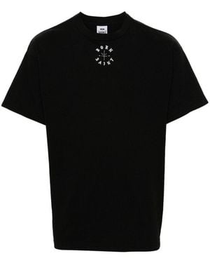 SAINT Mxxxxxx Crewneck Logo Print T-Shirt - Black
