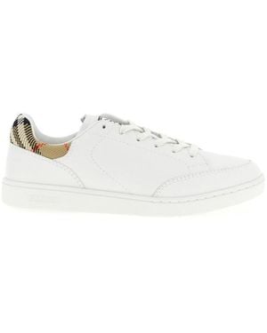 Burberry Leather Trainers - White