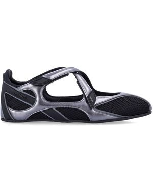 The Attico Floor 1 Mesh Ballerina - Blue