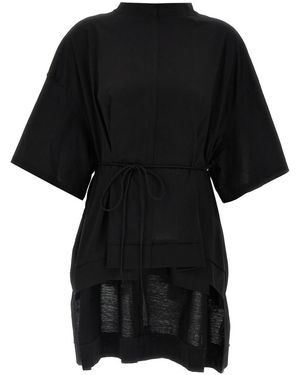 DI.LA3 PARI' Asymmetric T-Shirt - Black