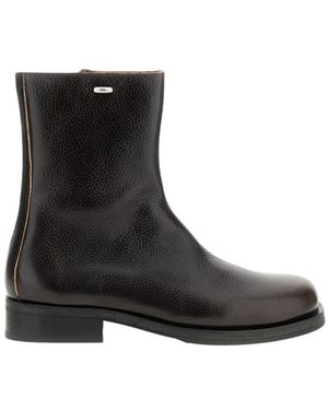 Our Legacy Dark Leather Camion Boots - Black